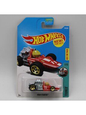 Hot Wheels Head Starter Red New For 2017 Tooned 1/10 145/365